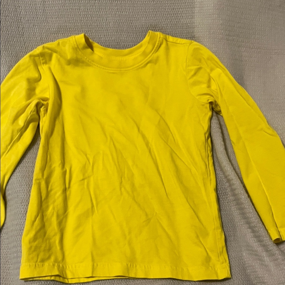 Primary Bright Yellow Long Sleeve Tee